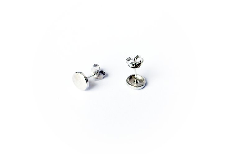 Solid Matt Circle Studs - Image 3