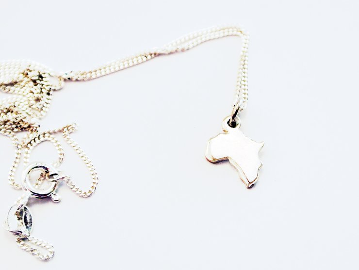 Petite Solid Africa Necklace - Image 2