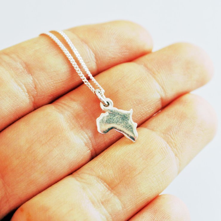 Petite Solid Africa Necklace - Image 4