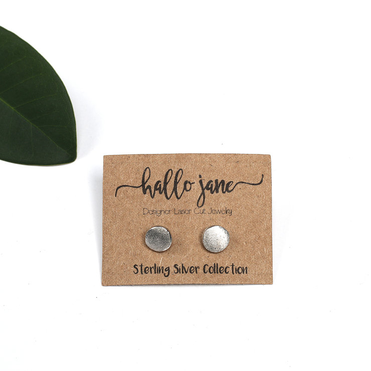 Solid Matt Circle Studs