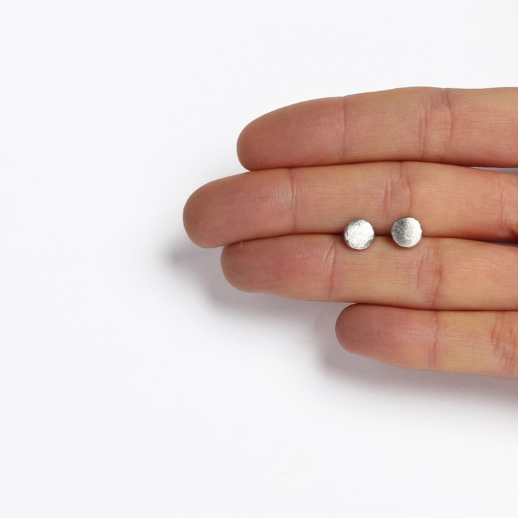 Solid Matt Circle Studs - Image 6