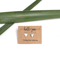 Solid Matt Triangle Studs