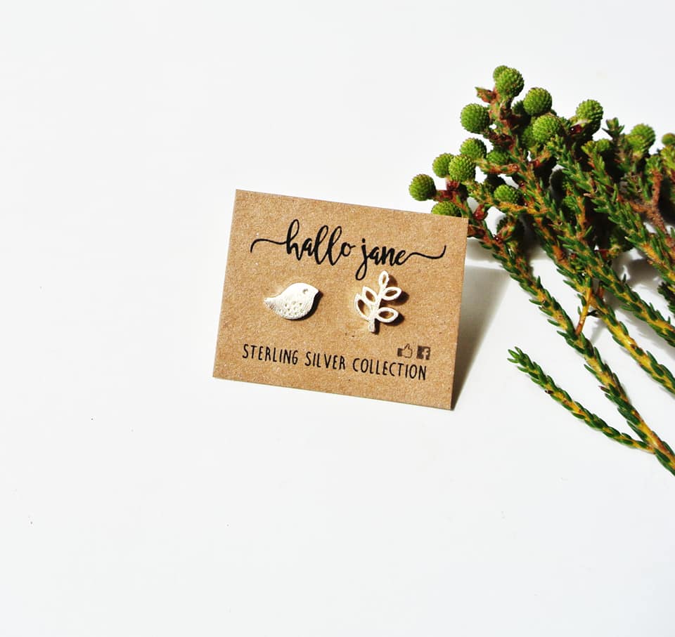 Bird and Leaf Studs