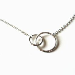 Double Circle Horizontal Necklace
