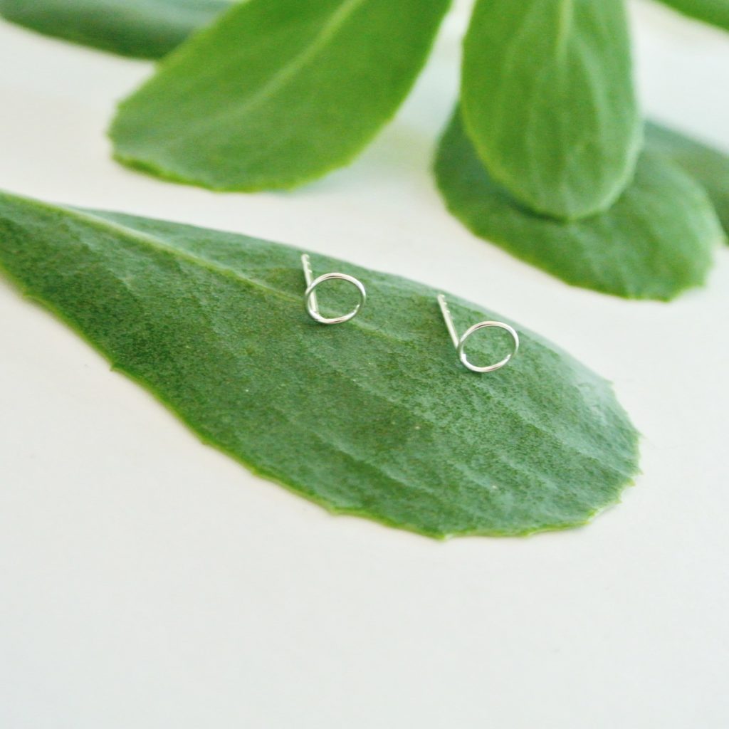 Small Circle Outline Studs - Image 3
