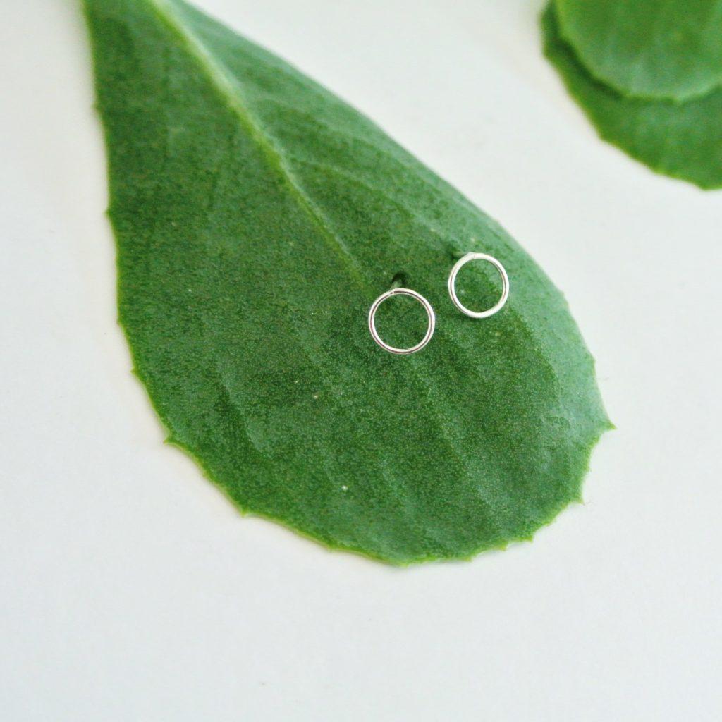 Small Circle Outline Studs - Image 4