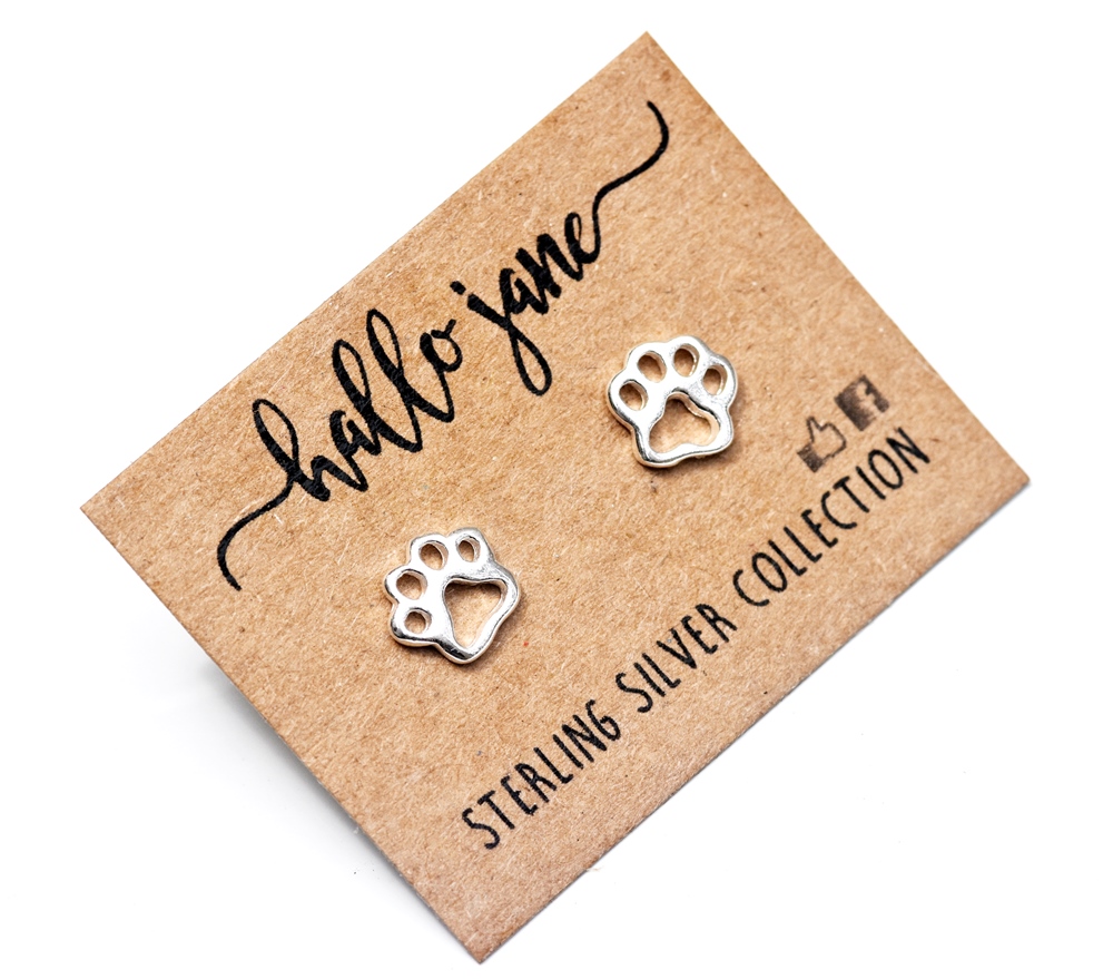 Paw Outline Studs