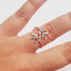 Botanical Leaf Ring - Adjustable