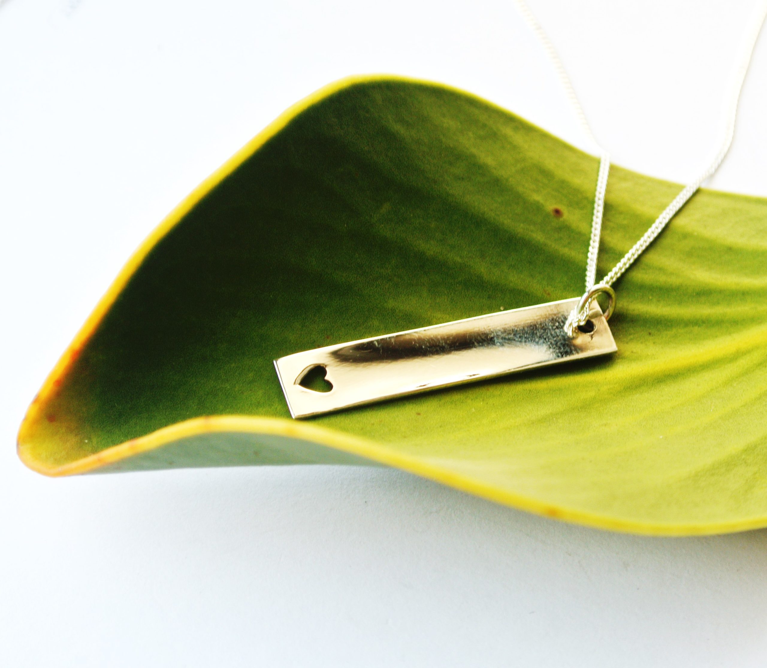 Bar Heart Necklace - Image 3