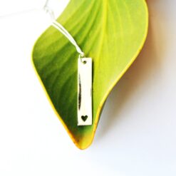 Bar Heart Necklace