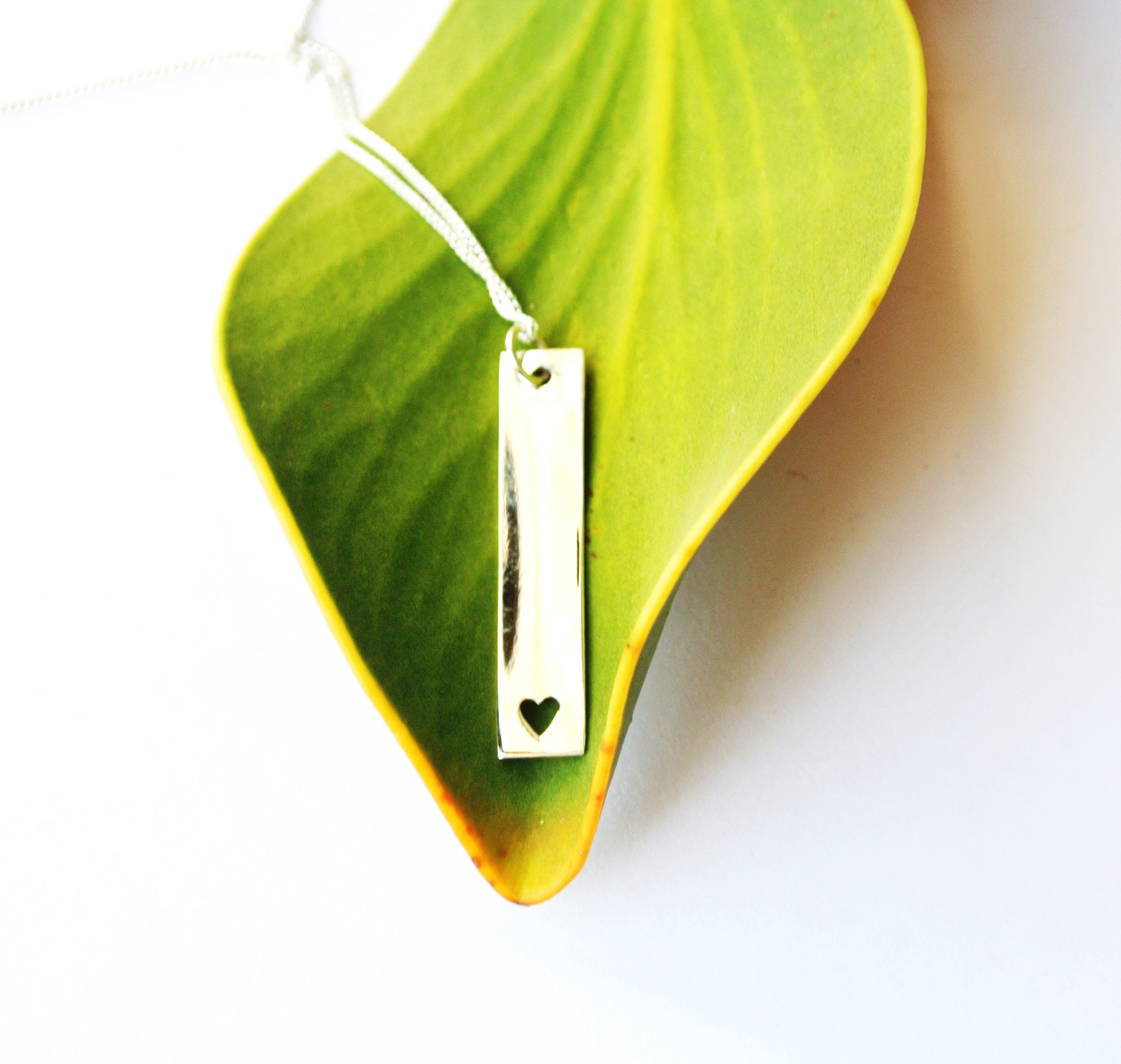 Bar Heart Necklace