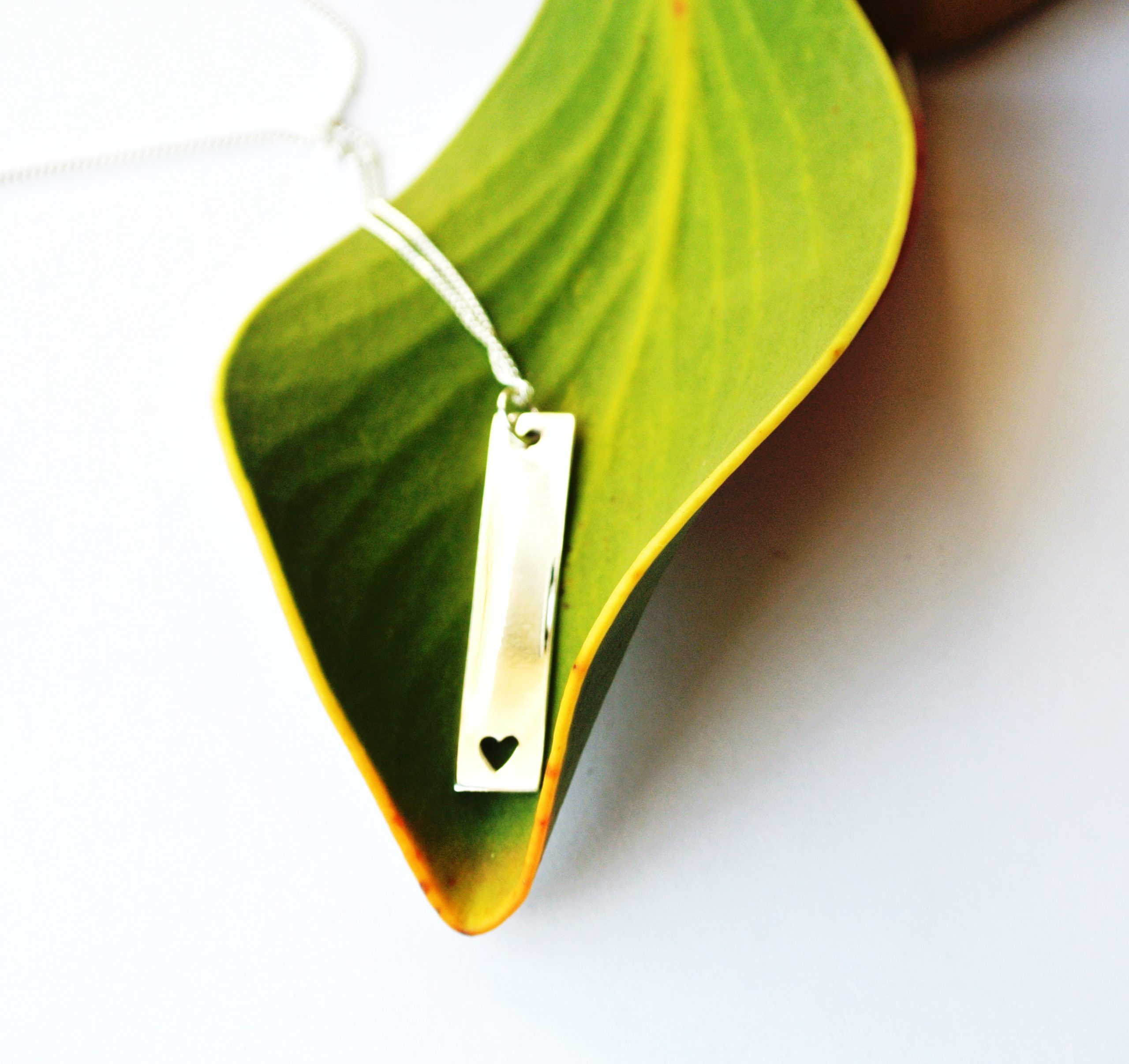 Bar Heart Necklace - Image 5
