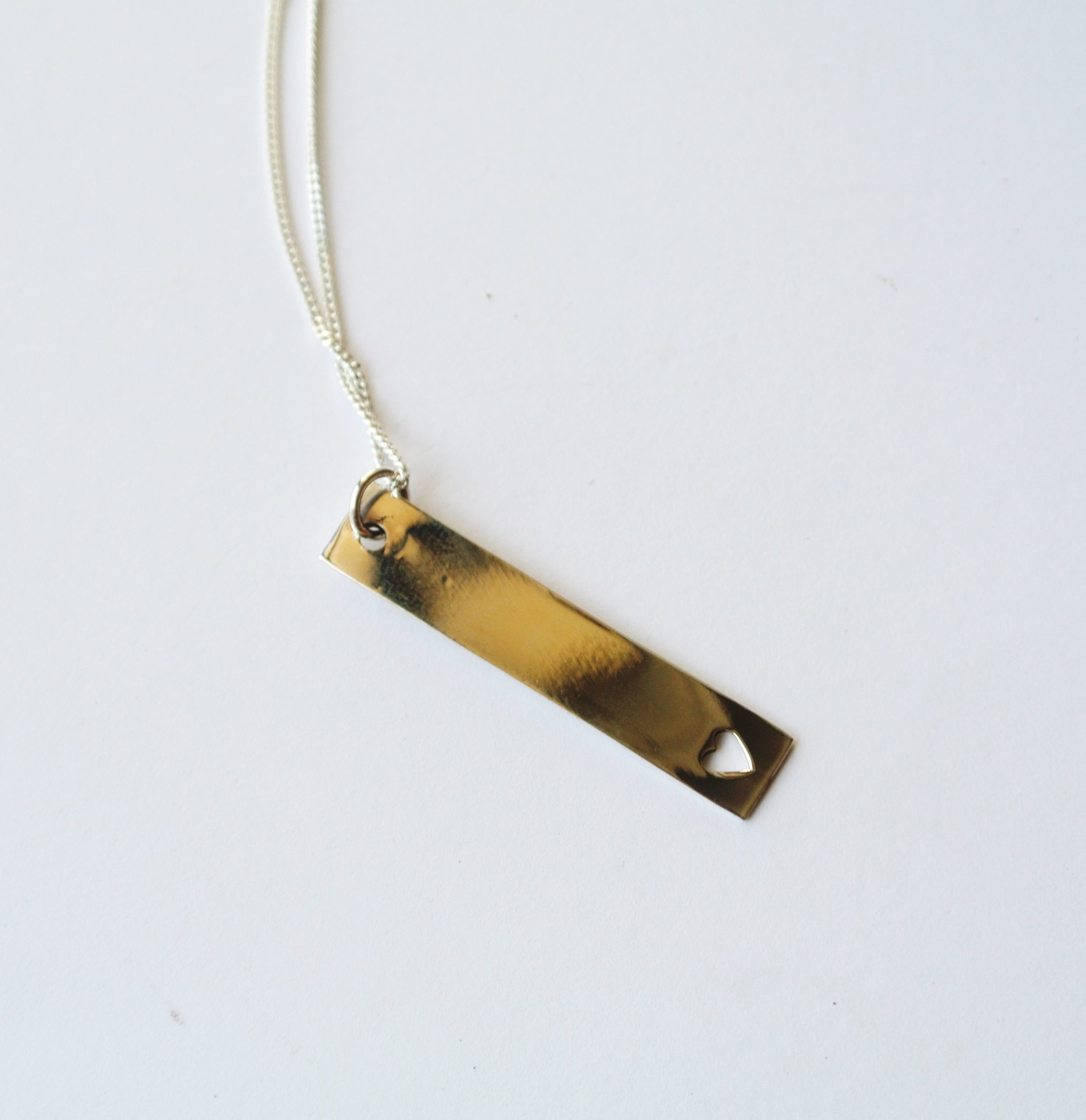 Bar Heart Necklace - Image 2