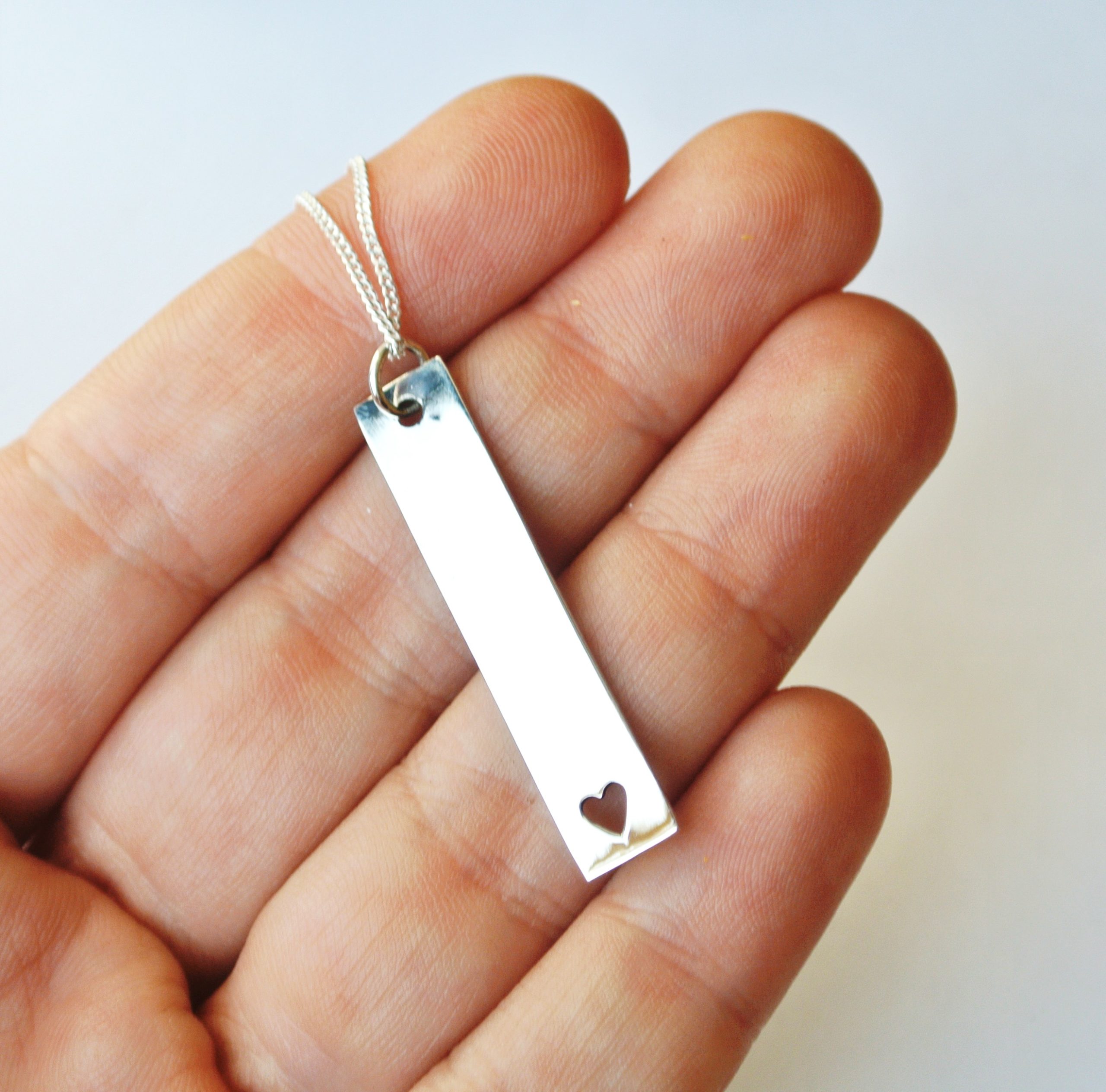 Bar Heart Necklace - Image 4