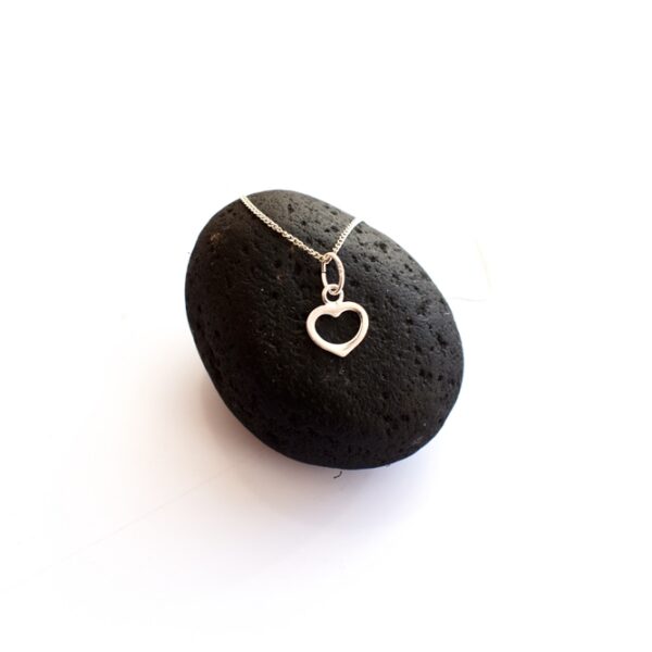 Small Heart Outline Necklace