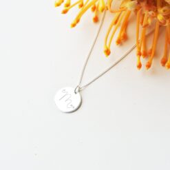 Small Fine Cursive Initial Necklace