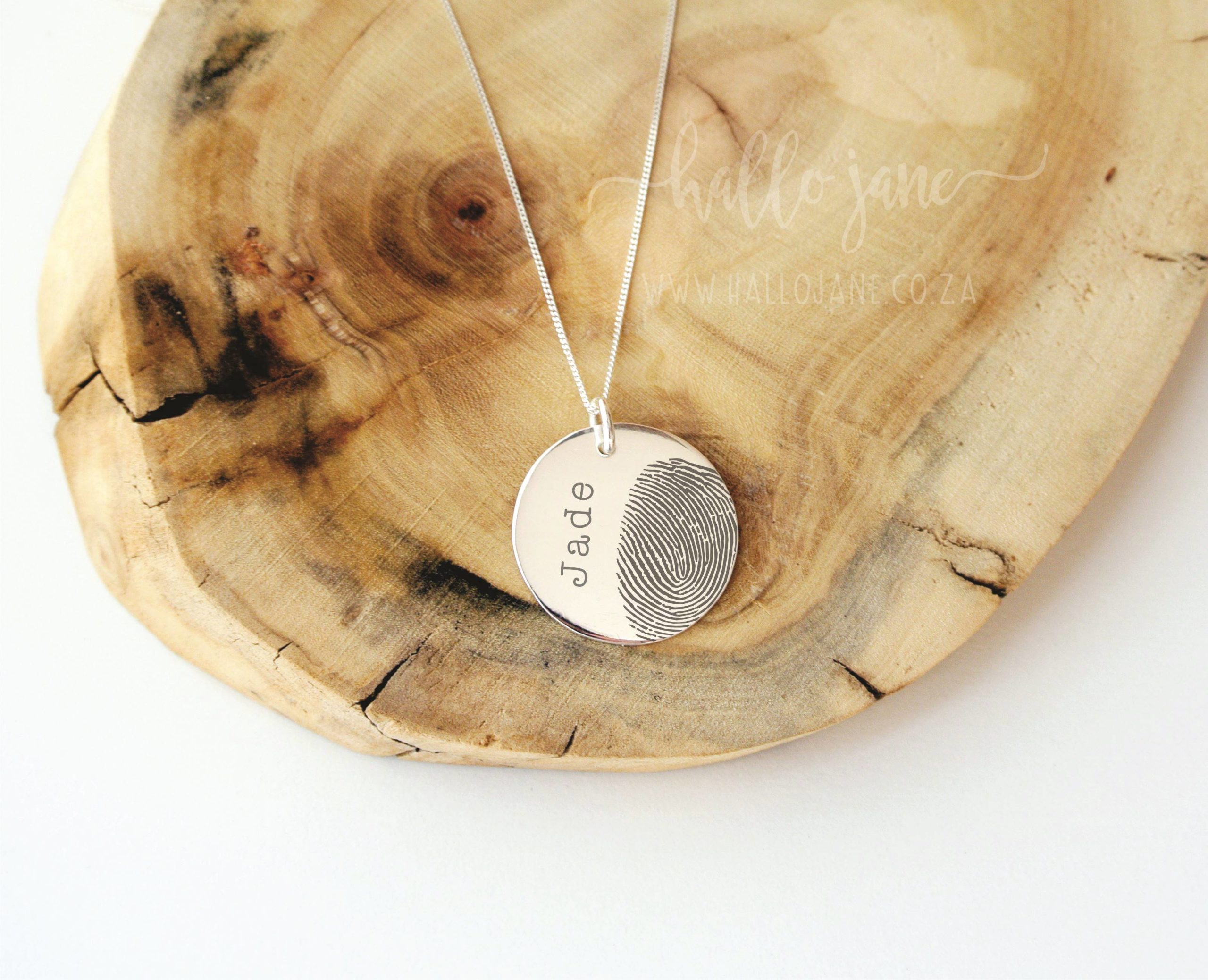 Fingerprint (Generic) Name Necklace - Image 9