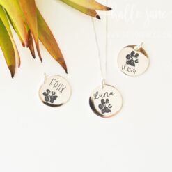 Personalized Paw Necklace
