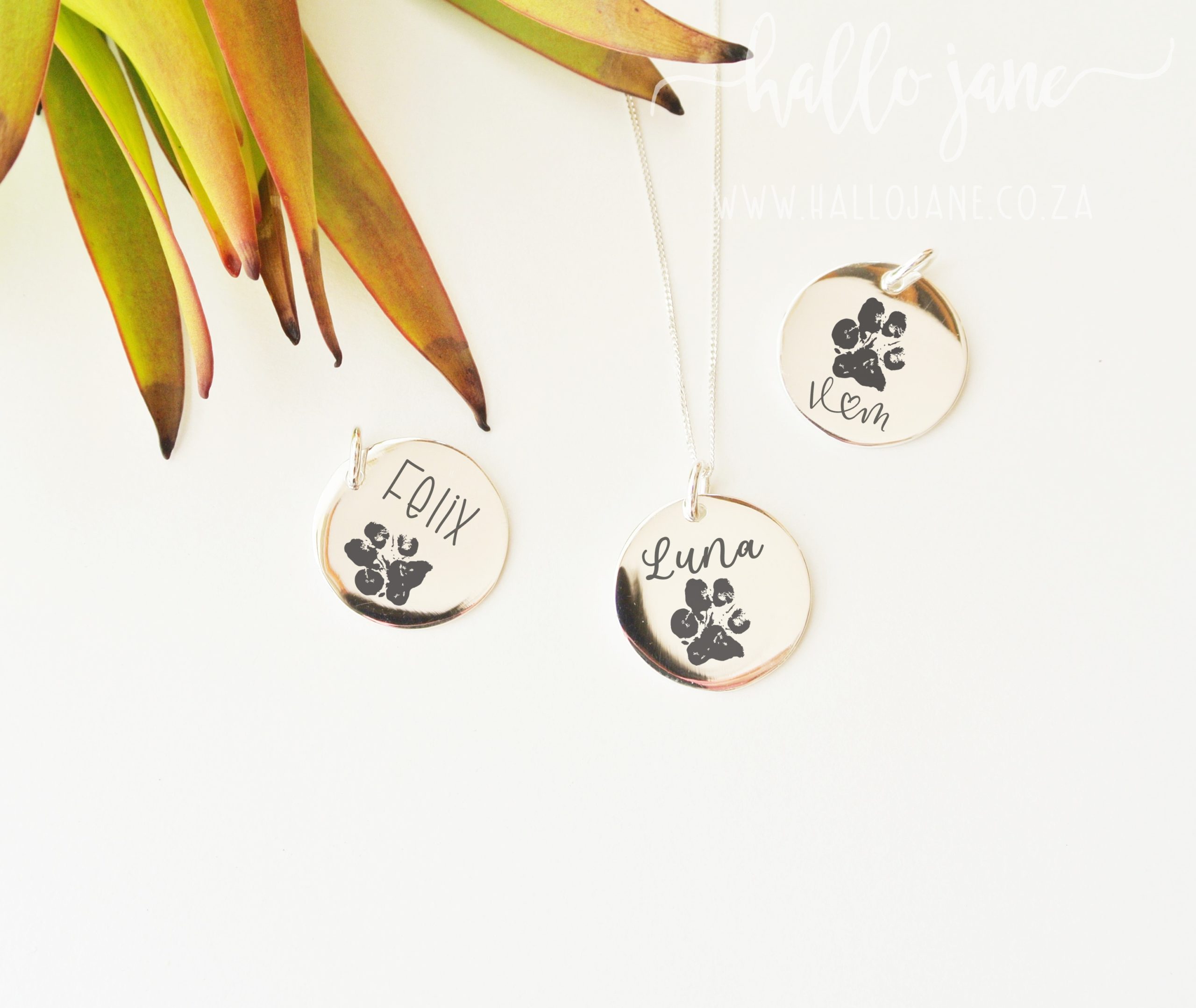 Personalized Paw Necklace