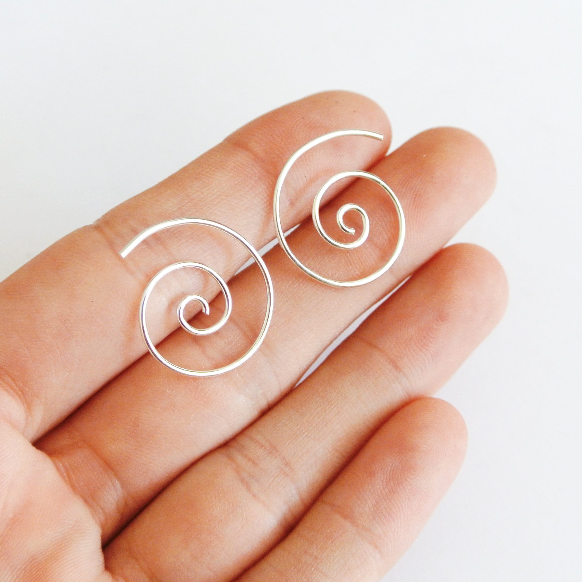 Small Spiral Hoops - Image 5