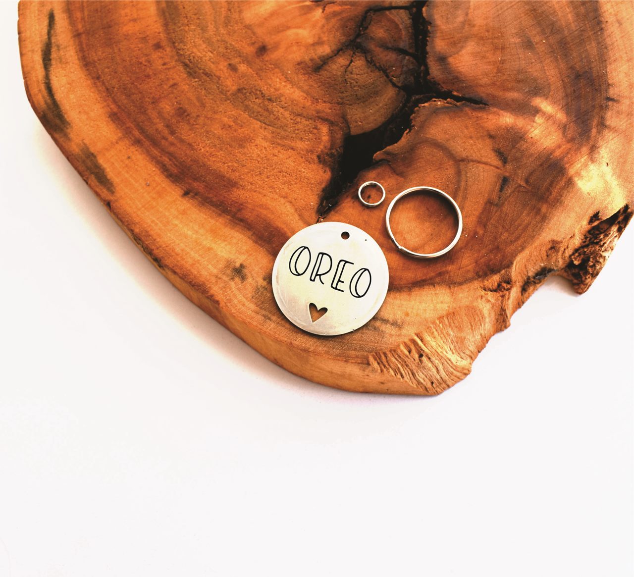 Heart Cut-Out ID tag (Stainless Steel) - Image 5