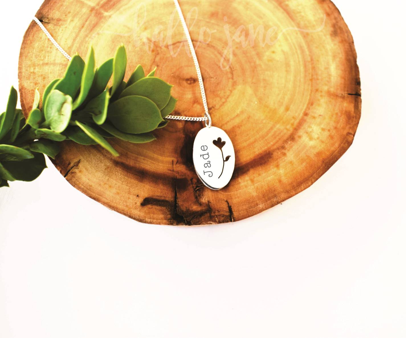 Flower Cut Out Name Necklace - Image 10