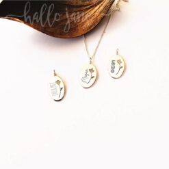 Flower Cut Out Name Necklace
