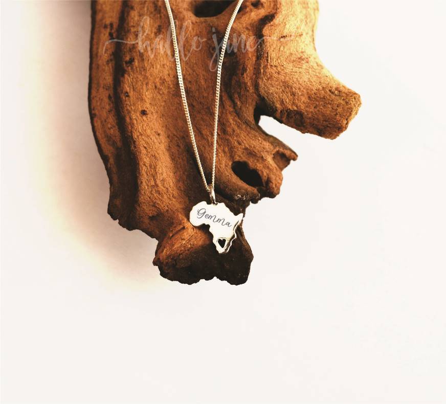 Africa Name Necklace - Image 7