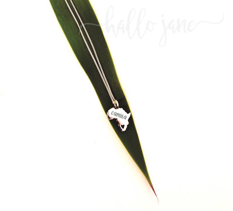 Africa Name Necklace - Image 8