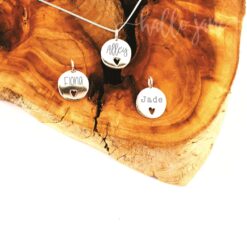 Heart Cut Out Name Necklace