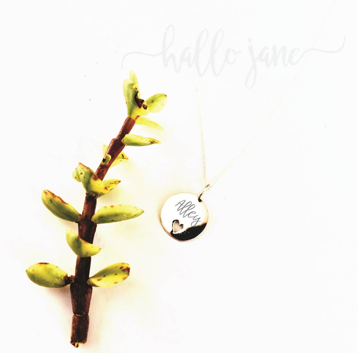 Heart Cut Out Name Necklace - Image 8