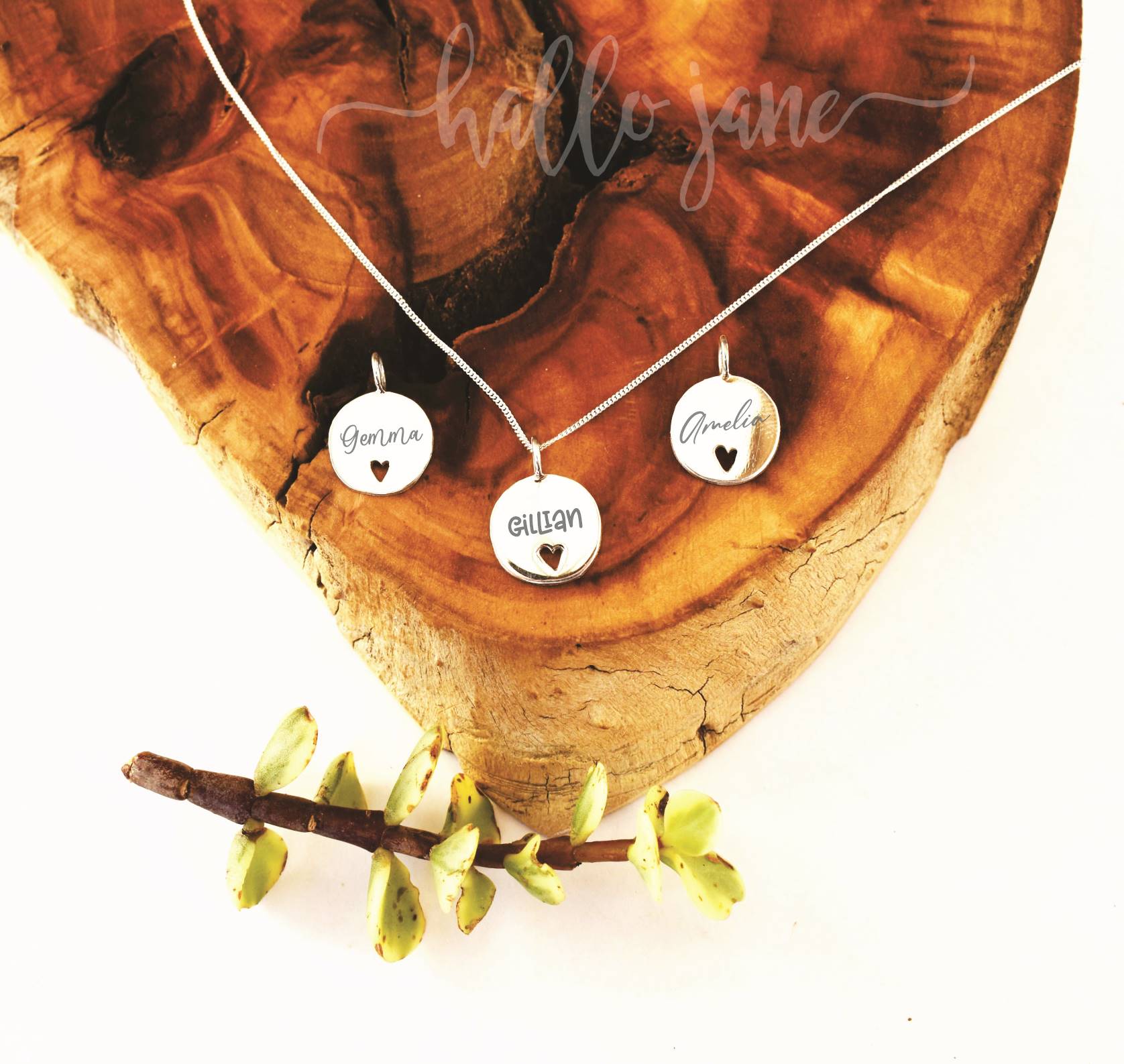 Heart Cut Out Name Necklace - Image 3