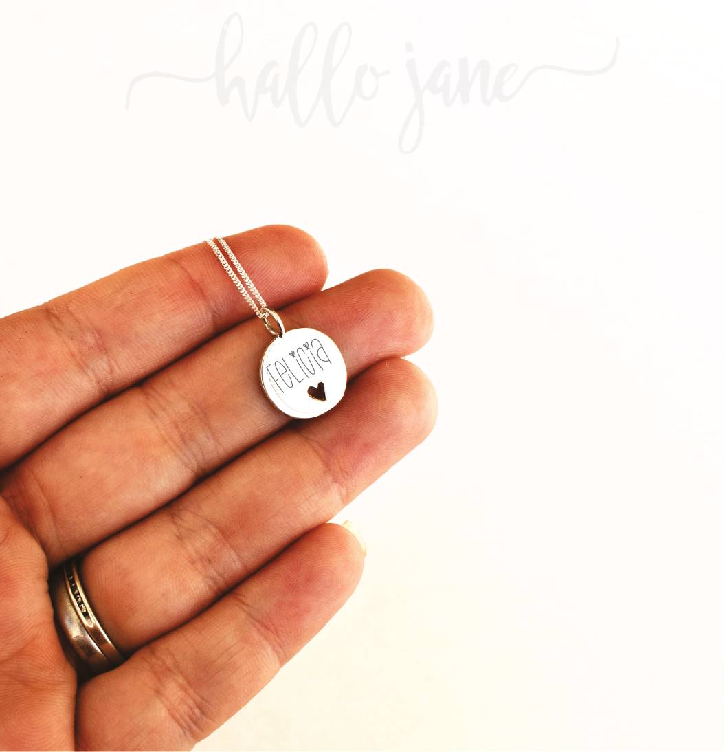 Heart Cut Out Name Necklace - Image 14
