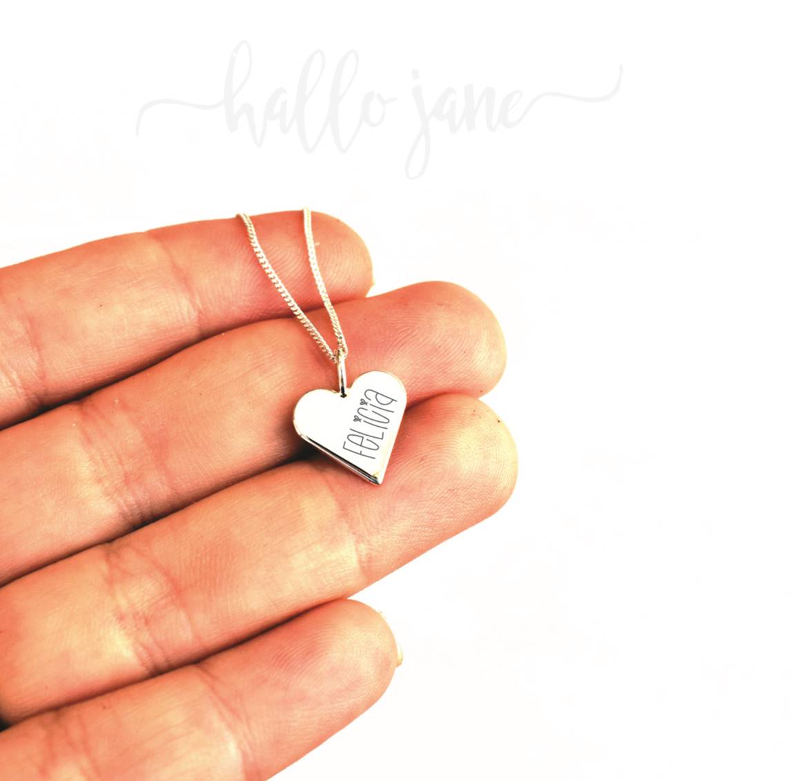 Heart Shape Name Necklace - Image 15
