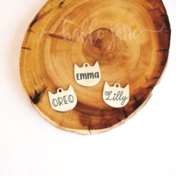 CAT Silhouette ID tag (Stainless Steel)