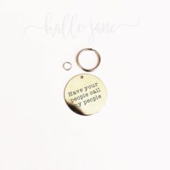 Have your people... ID tag (Stainless Steel)