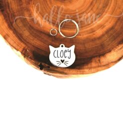 Kitty Whiskers ID tag (Stainless Steel)