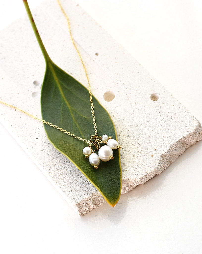 Pearl Symphony Charm Mix & Match DIY Necklace & Bracelet Combo Set– 14K Gold Waterproof - Image 3
