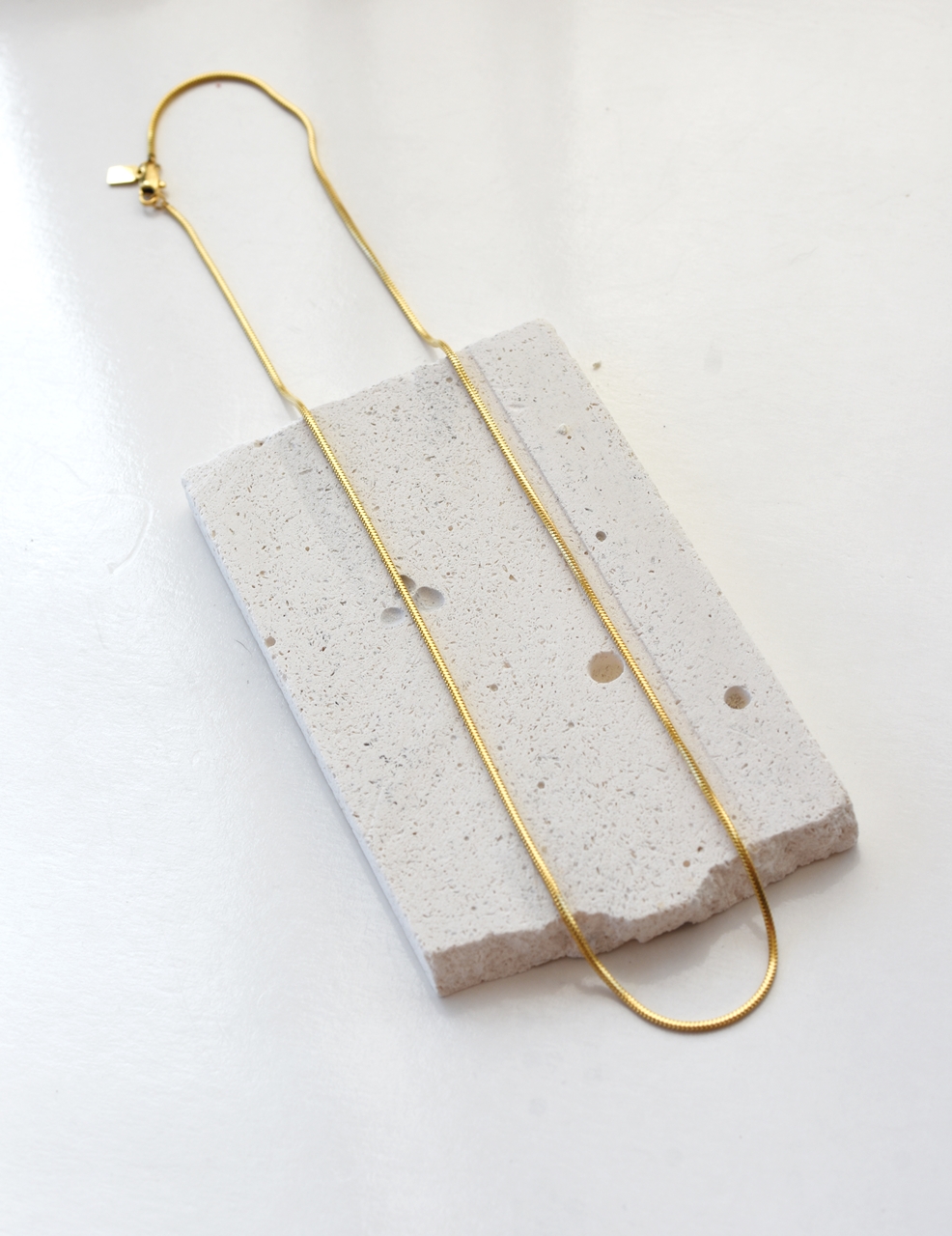 Luxe Snake Chain Necklace – 14K Gold Waterproof - Image 2