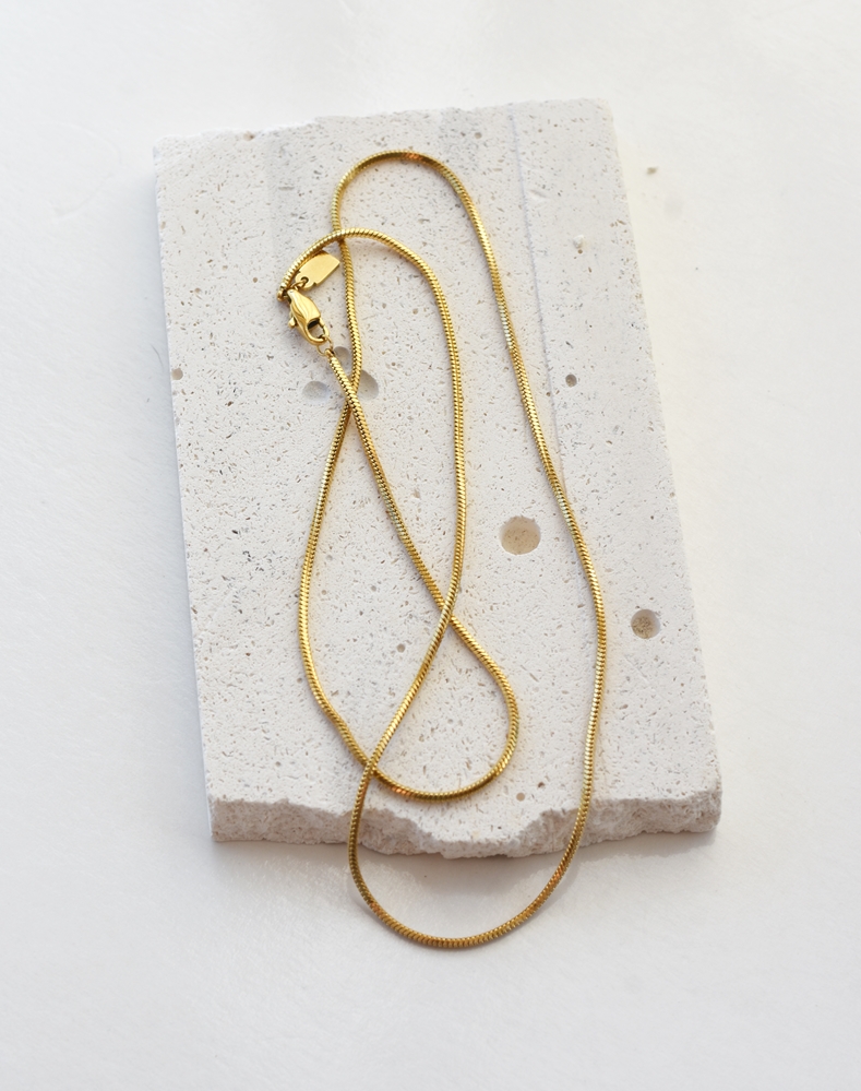 Luxe Snake Chain Necklace – 14K Gold Waterproof - Image 7