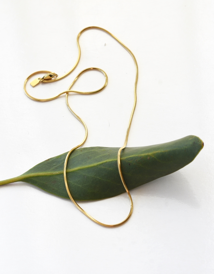 Luxe Snake Chain Necklace – 14K Gold Waterproof - Image 3