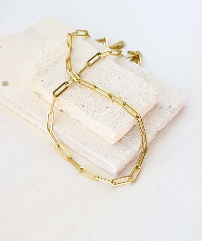 Classic Paperclip Necklace (BOLD) – 14k Gold Waterproof - Image 8