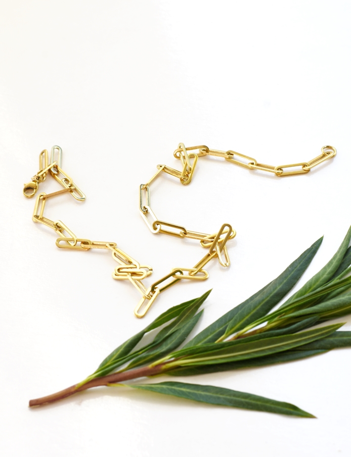 Classic Paperclip Necklace (BOLD) – 14k Gold Waterproof - Image 6