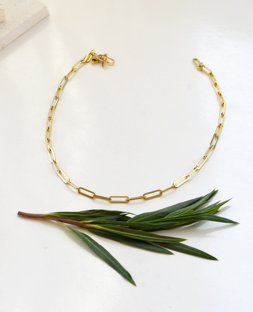 Classic Paperclip Necklace (BOLD) – 14k Gold Waterproof
