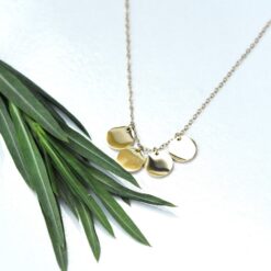 Luna Multi Disc Necklace – 14K Gold Waterproof