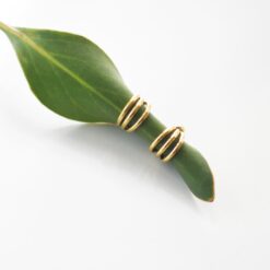 Triple Stack Hoops – 18K Gold Waterproof Earrings
