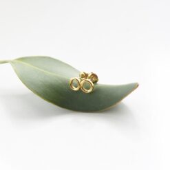 Chunky Mini Circle Studs - 18k Gold Waterproof Earrings