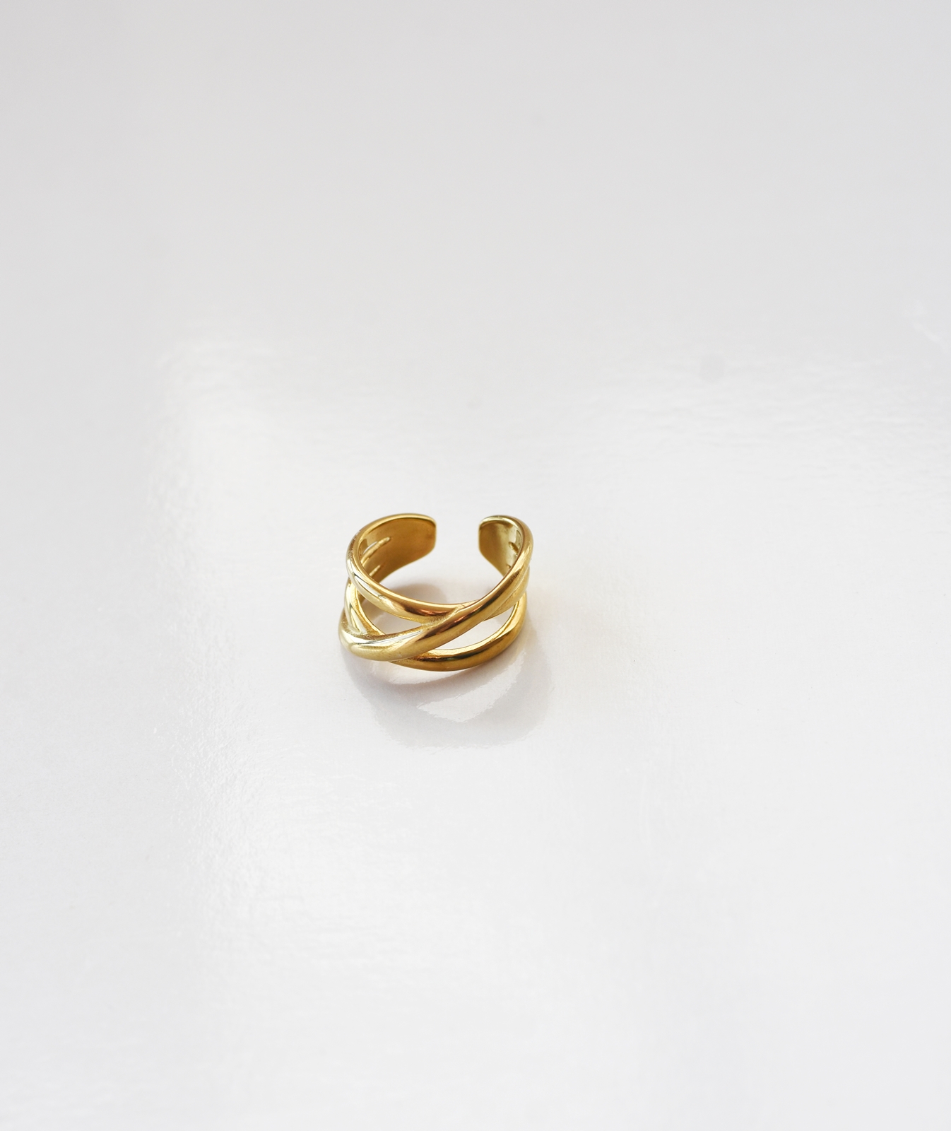 Stacked Band Ring – 18K Gold Waterproof