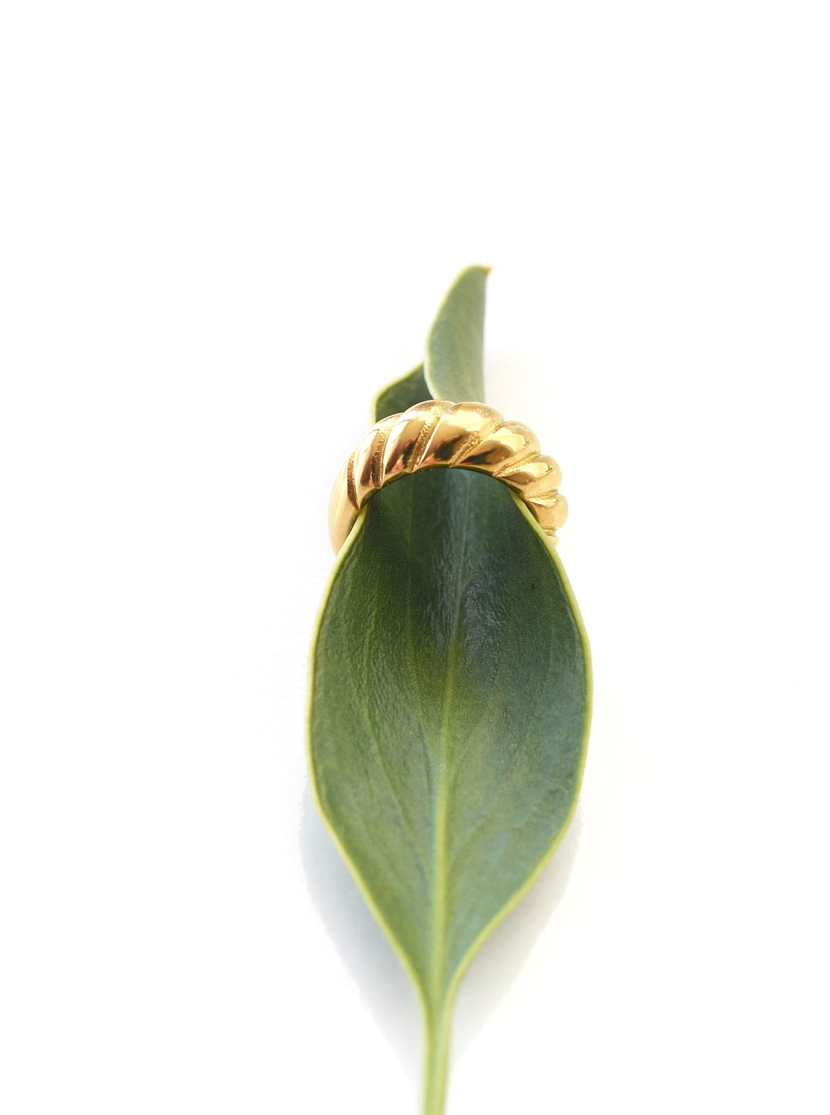 Modern Croissant Ring – 18K Gold Waterproof