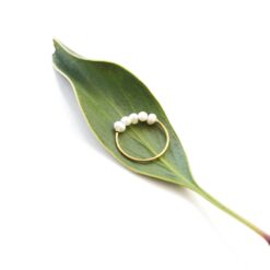 Multi Pearl Stack Ring – 18K Gold Waterproof